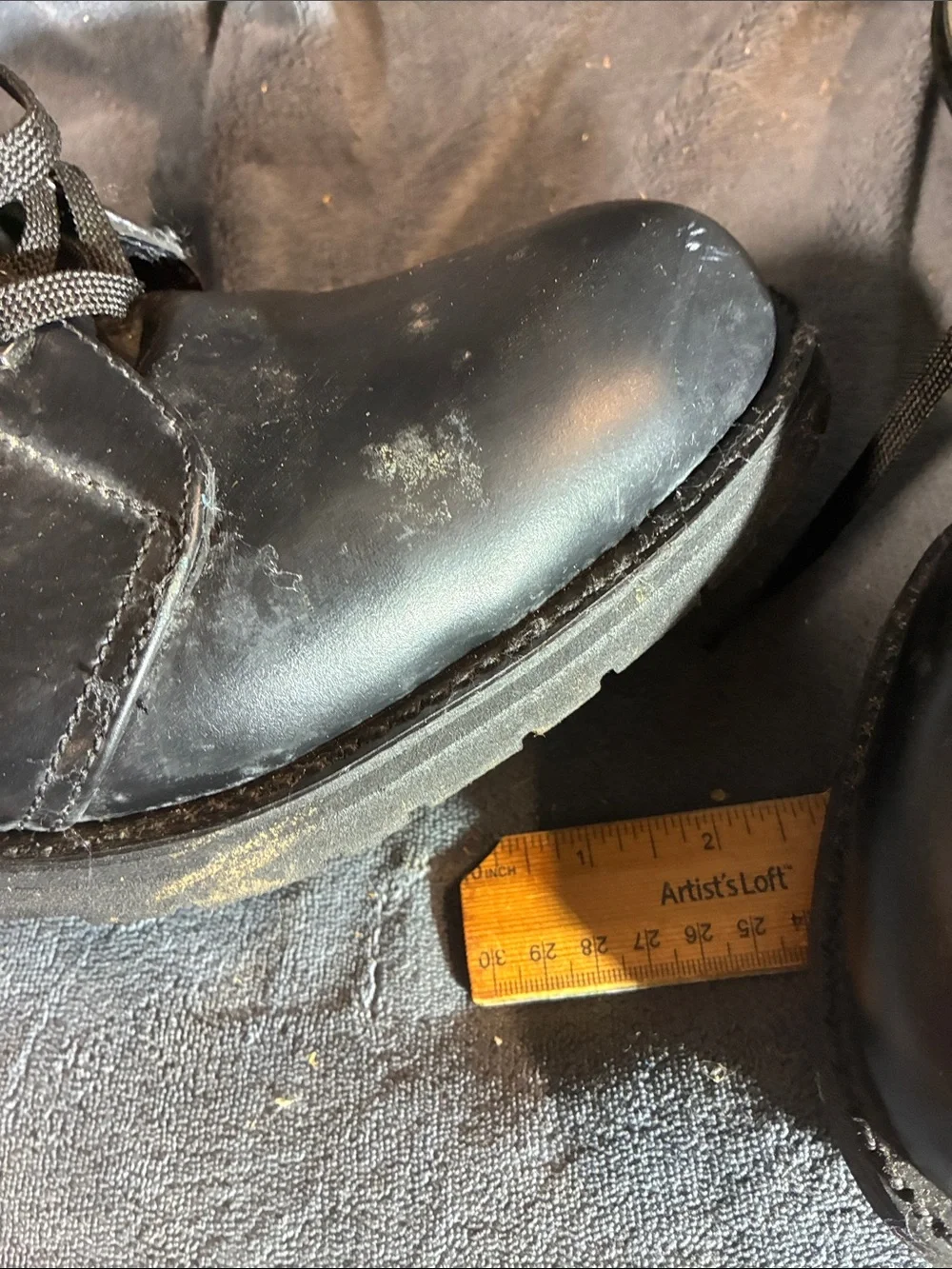 Vtg American Footwear A1491 Black Leather Work Chukka Boots Mens 10.5 M USA